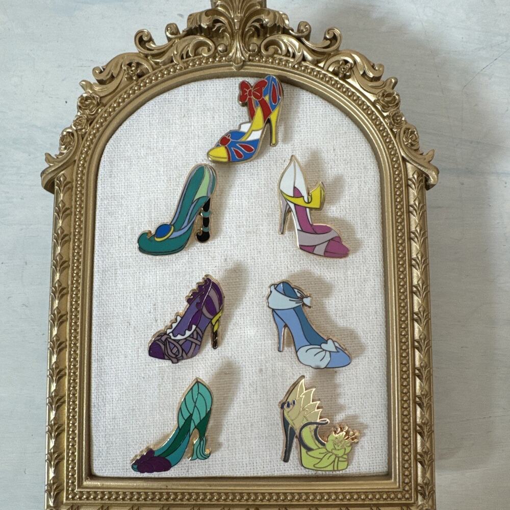 Disney Princess High Heels Pin Set Of 7